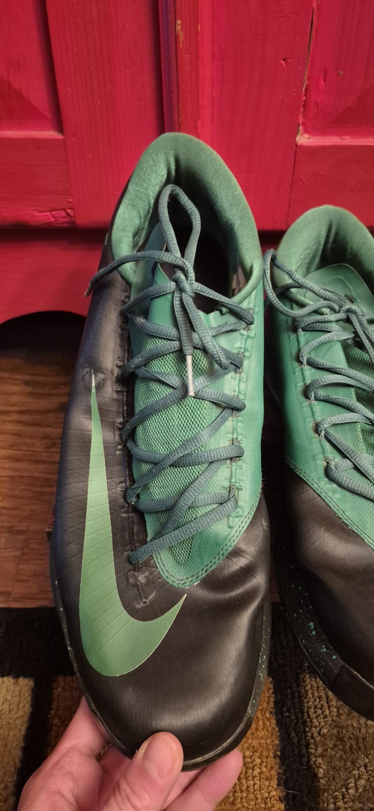 Nike KD 6 Night Vision Size 16 Mens Custom Colorway Green Black Speckled Midsole