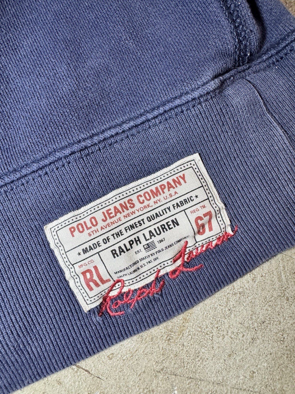 Vintage Polo Jeans Company by Ralph Lauren Men’s Crewneck With Defects