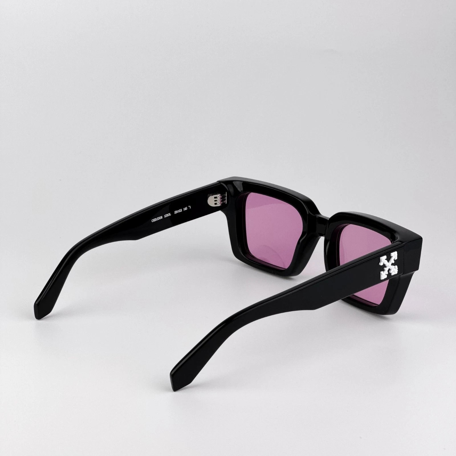 Off-White Men Sunglasses Black Pink Square OERI008 VIRGIL 1030 NEW AUTHENTIC