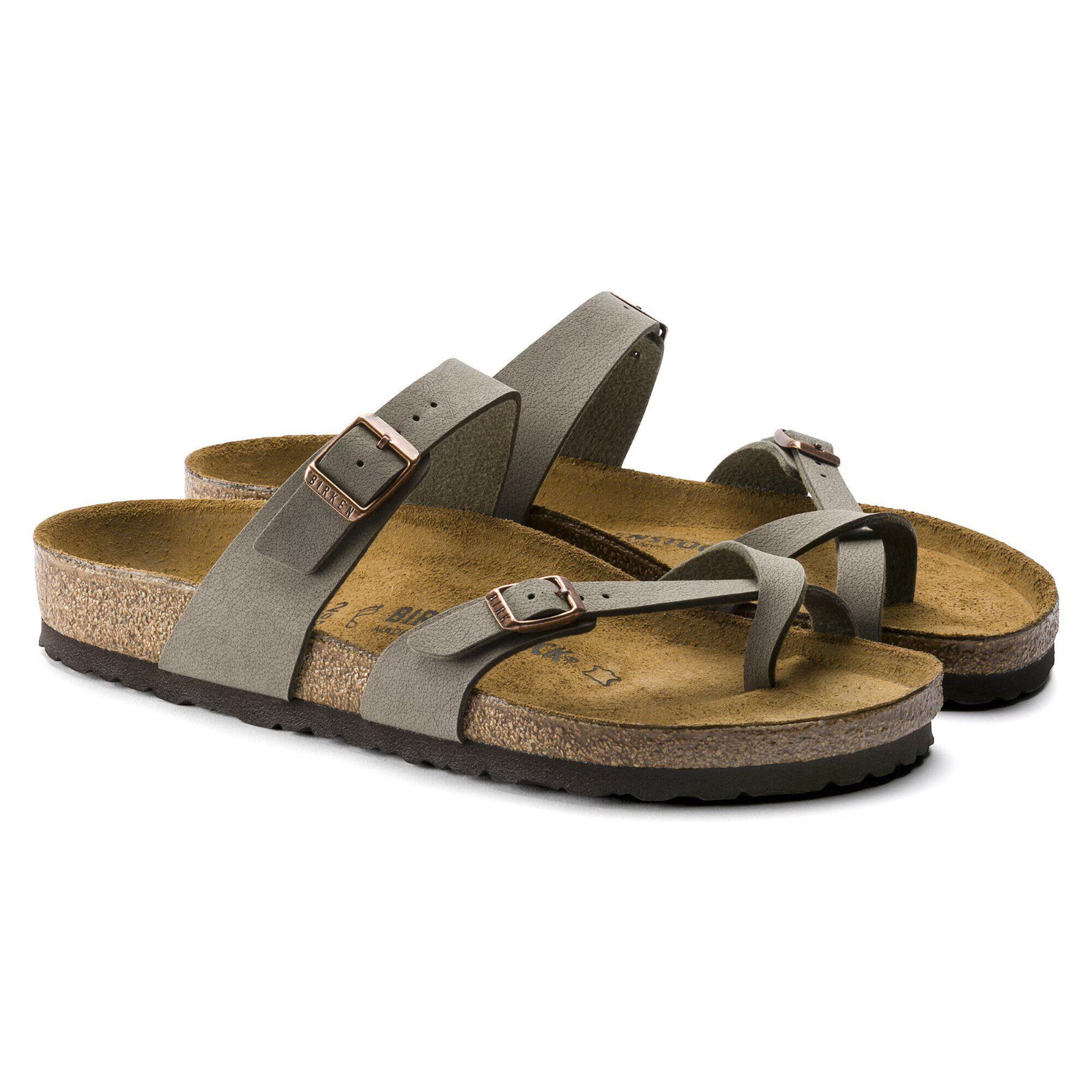 New Birkenstock Mayari Birko-Flor Wide EU37-41 Stone woman’s sandals
