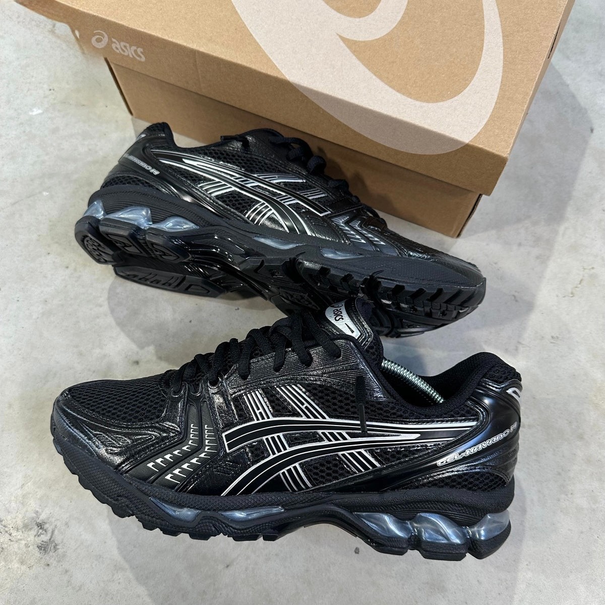 Asics Gel Kayano 14 Black Pure Silver