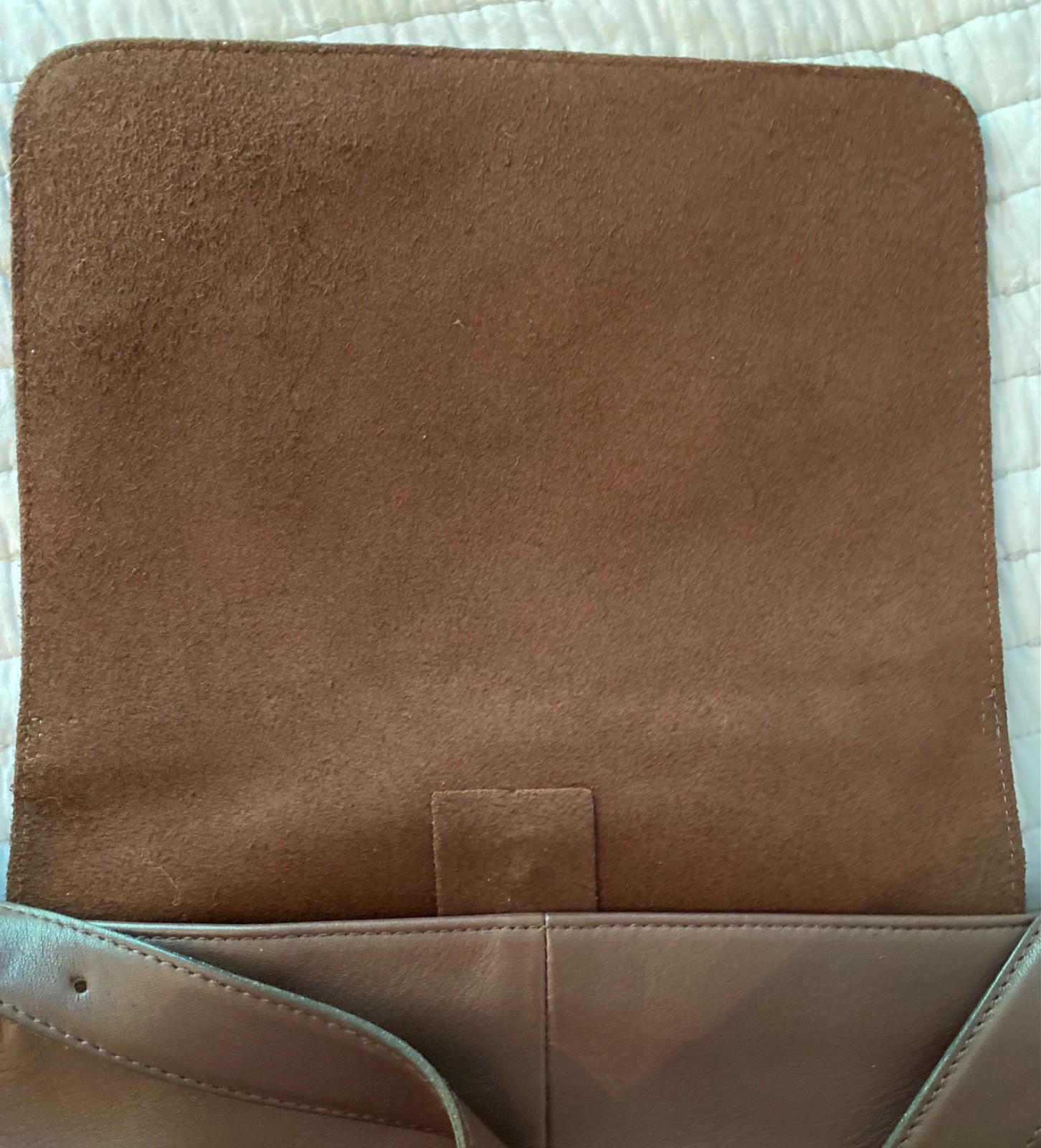 Vintage Never Used Coach Brown Leather Slim Legacy Shoulder Bag with Dust Bag