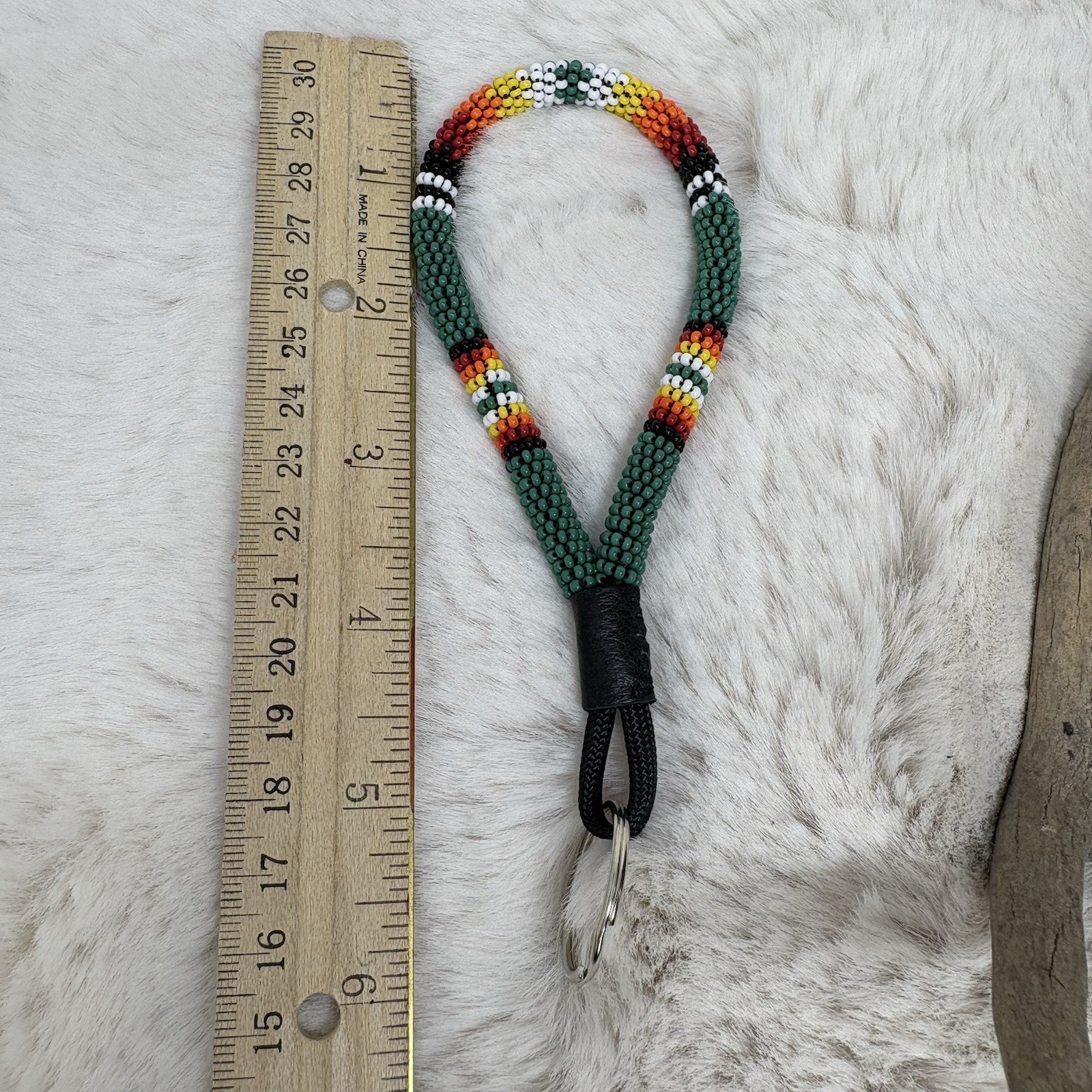Bead Wrapped Keychain
