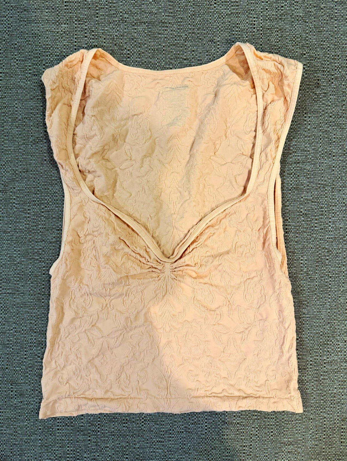 Free People Intimately Coral Solid Sleeveless V-Neck Pullover Tank Top M