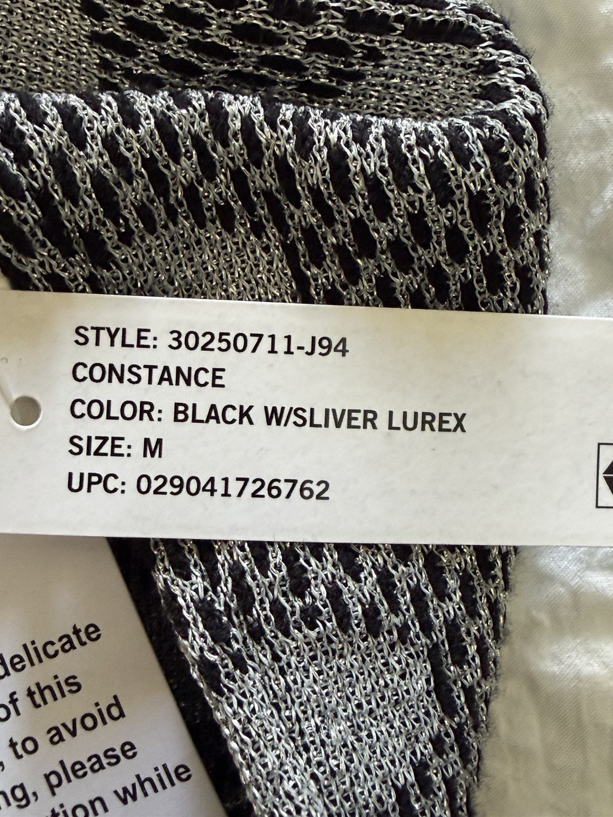 Robert Rodriguez Long Sleeve Knit Pullover Sweater Gray Metallic Geometric M NWT