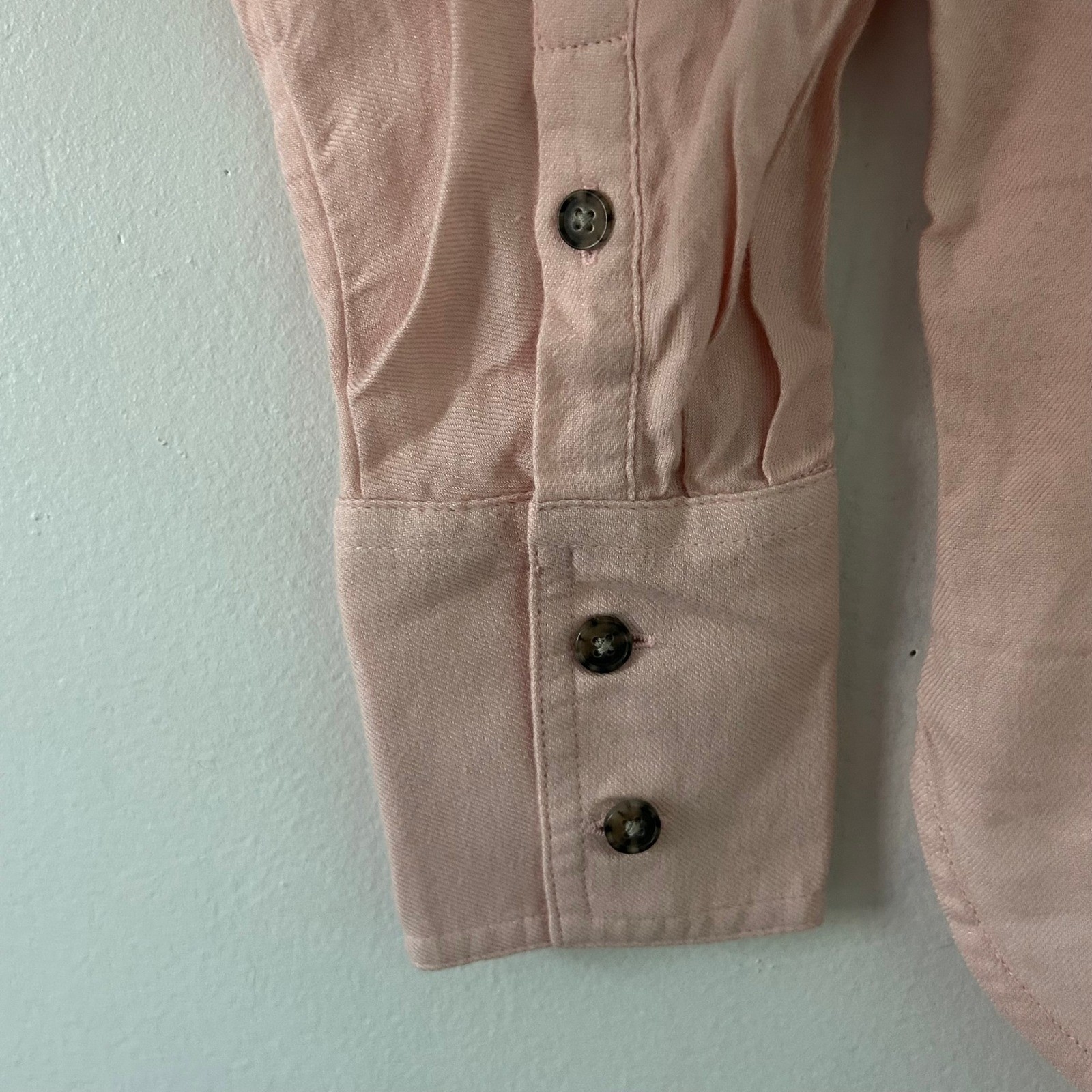Madewell Womens Dusty Pink Heathered Lightweight Flannel Dolman Button XXS New