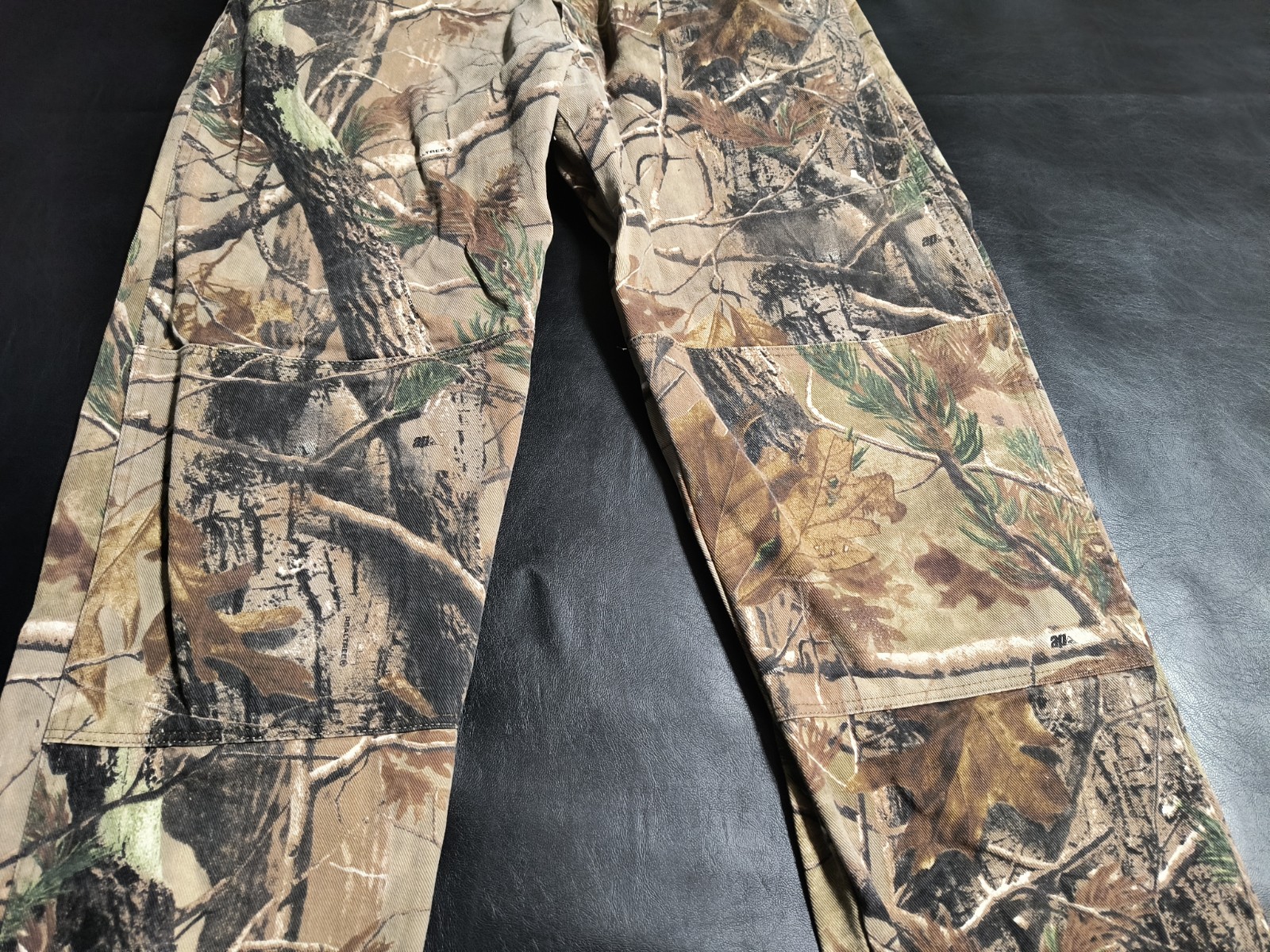 Wrangler Mens Camo Pants Real Tree Double Knee Hunting Fishing VTG 38×32