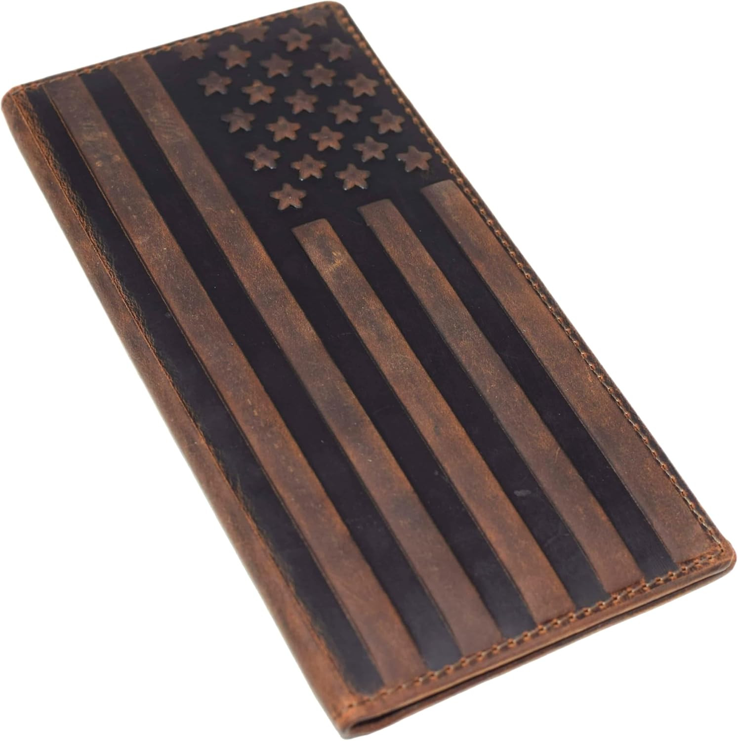 Genuine Leather Checkbook Cover for Men & Women Checkbook Holder Wallet RFID Blo