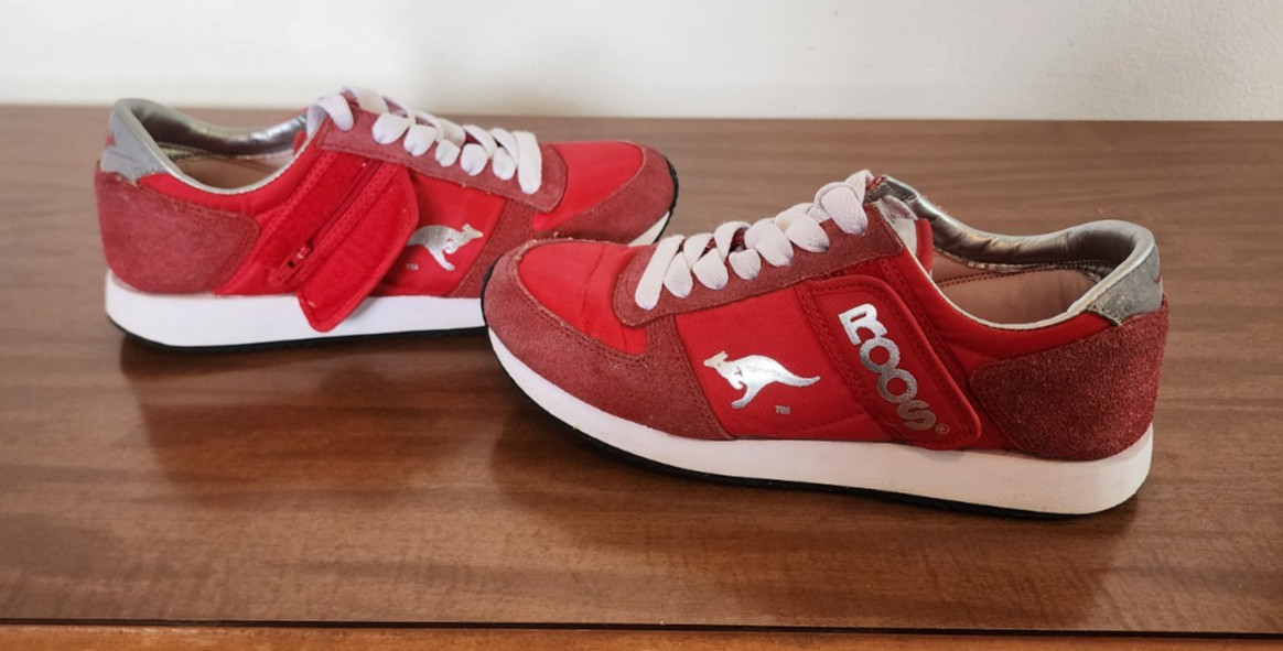 Rare VTG KangaRoos Sz 6 Women Sneakers Zipper Pouch Athletic Shoes EUC