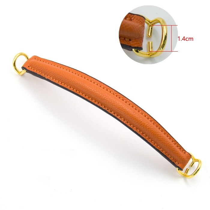 Shoulder Hand Strap For HERMES Taurillon Clemence Accessories Orange