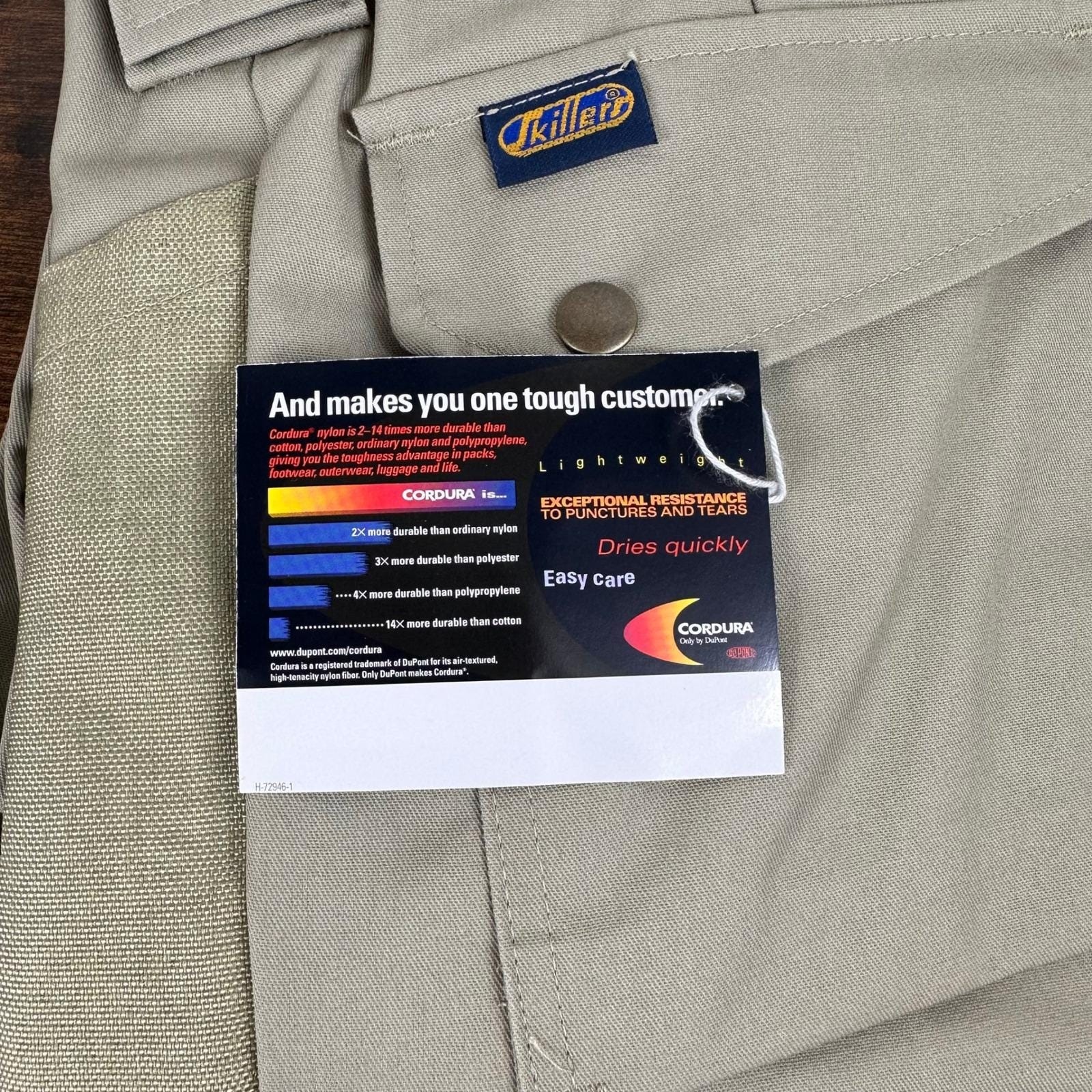 NOS Skillers 5033-10 Work Utility Pants 44×30 Cordura Reinforced Made USA