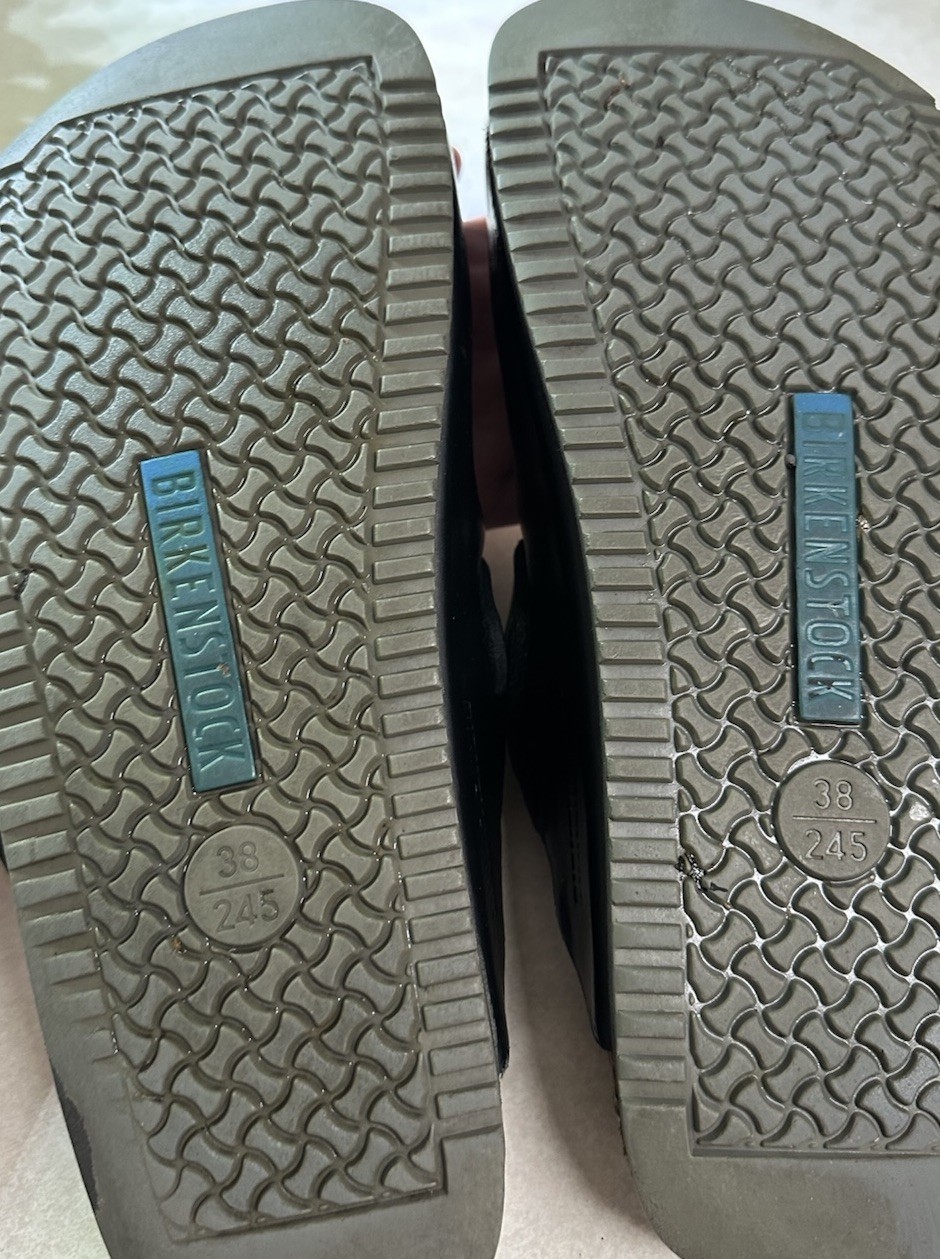 Birkenstock Boston Supergrip soles super grip Leather Slide Sandals EU 38 US 7 R