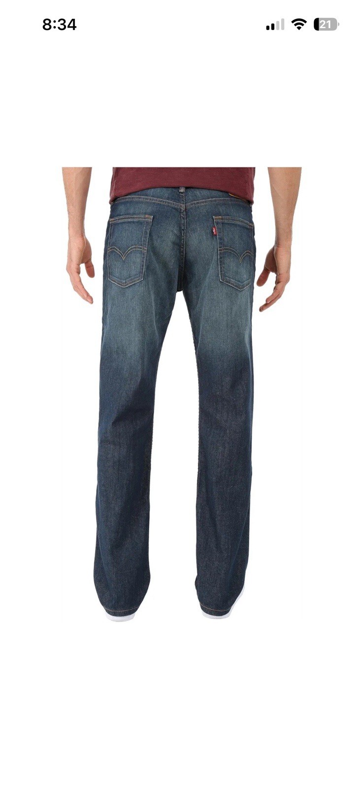 Levi’s Men’s 514 Straight Fit Jeans Midnight Stretch 30W x 30L 005140403