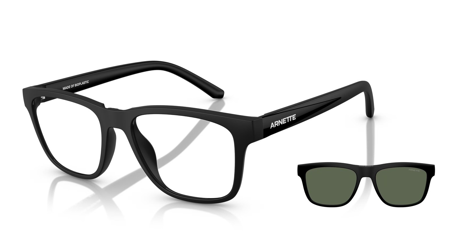 ARNETTE AN4347U 27581W Turbine Matte Black Clear 54 mm Men’s Sunglasses