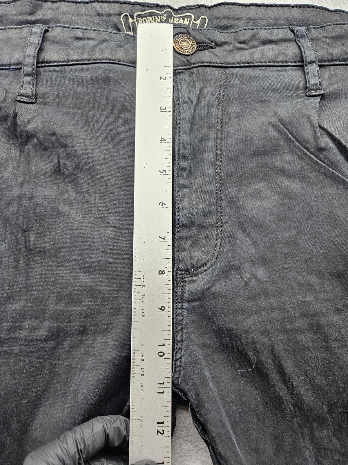 Robin’s Jean Pants Mens 40×30 Black Cargo Buckle Pockets USA Embroidered Wings