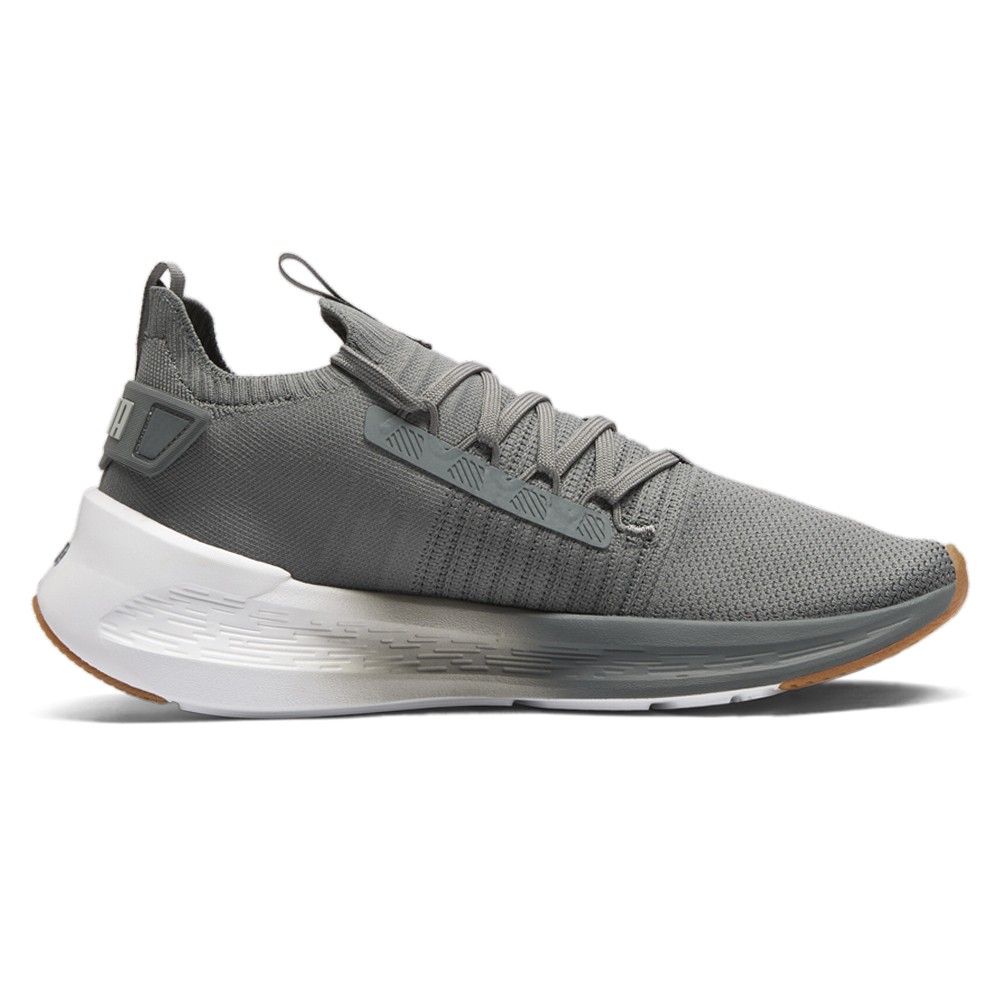 PUMA Softride Symmetry Fuzion Fade Lace Up Mens Grey Sneakers Casual Shoes 3112