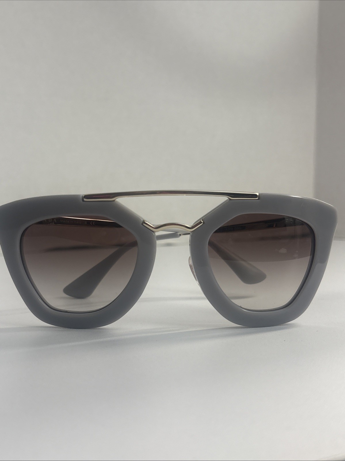 PRADA Acetate Cinema Sunglasses SPR 09Q Grey
