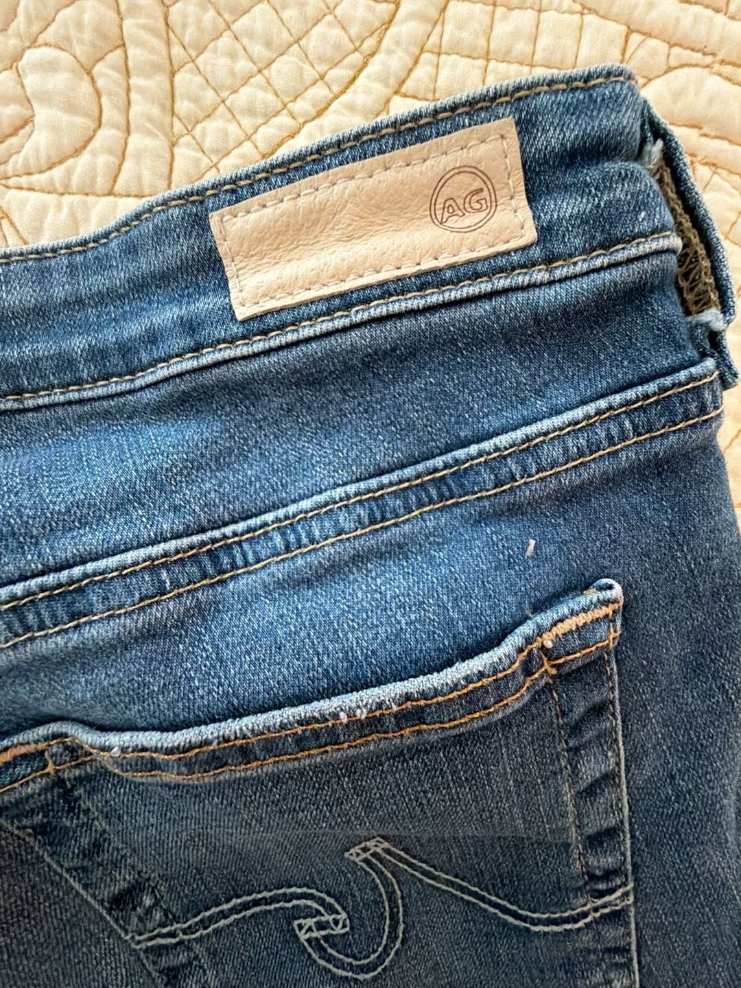 AG Adriano Goldschmied The Middi Ankle Mid-Rise Legging Ankle Jeans size 28