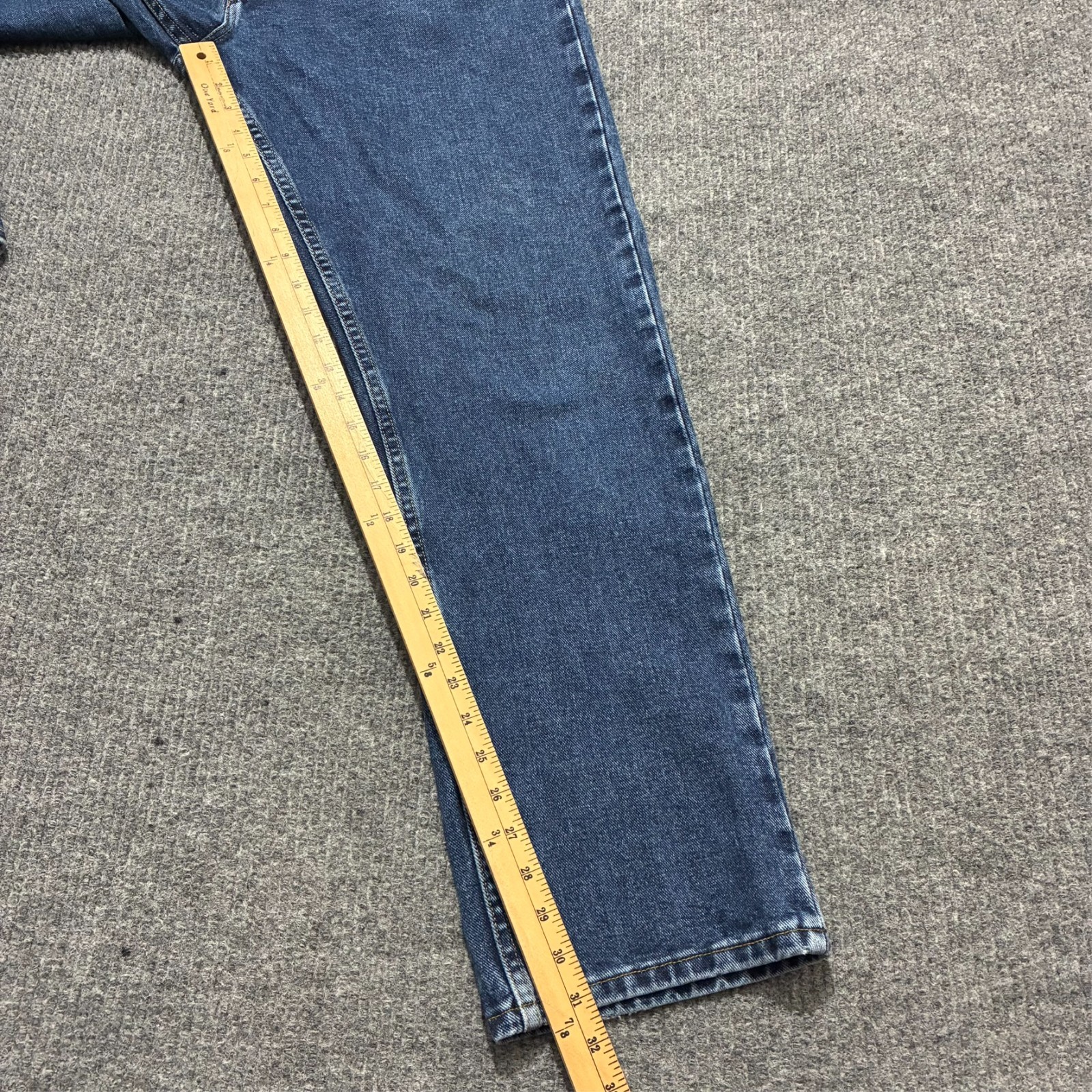 Genuine Wrangler Mens Jeans Size 36×32 Blue Denim Regular Fit Cotton Vintage