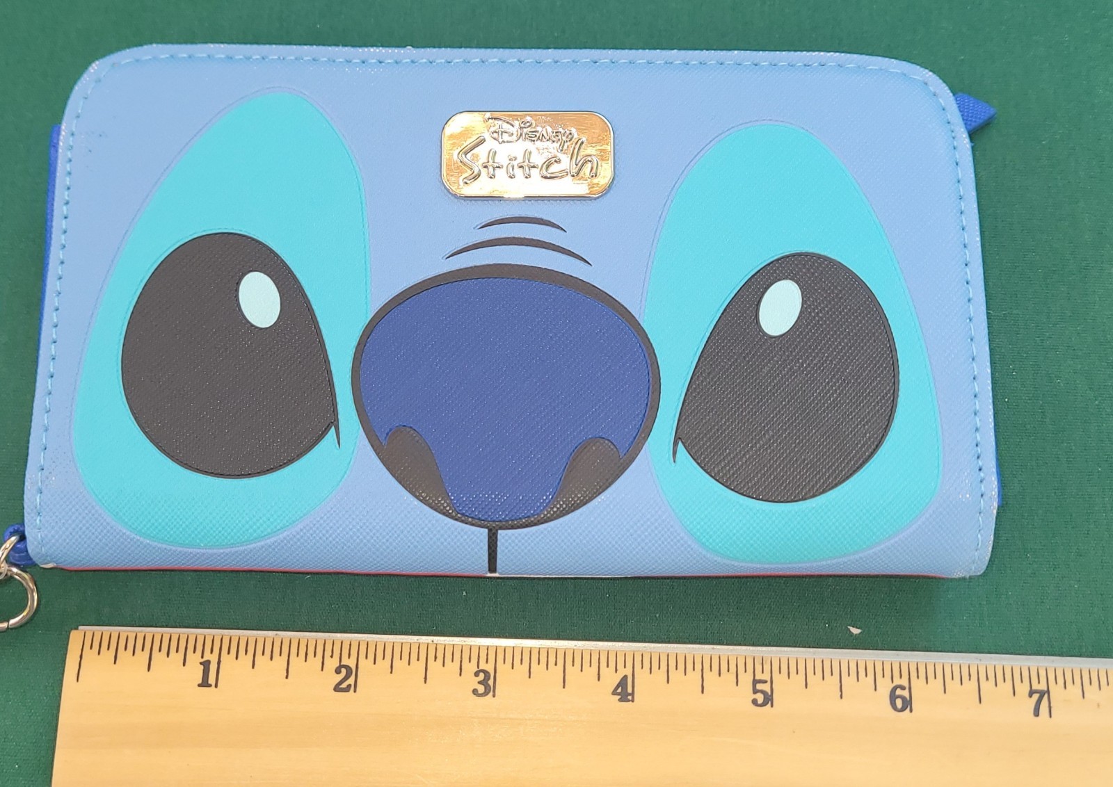 Bioworld The Stitch And Flowers Screen Printed Tech Wallet Wristlet New With Tag