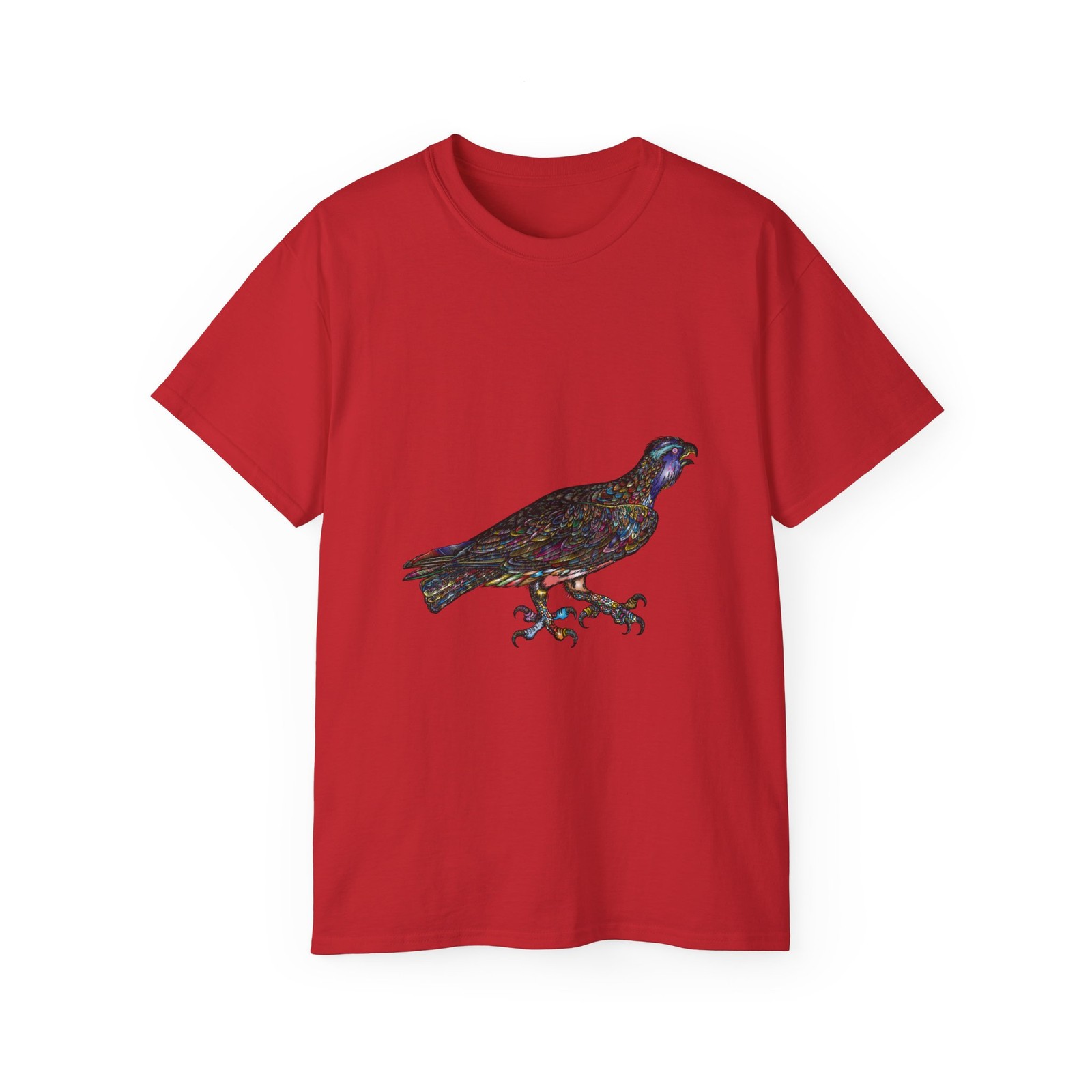 Eagle Bird Line Art Animal Wings Nature | Custom Graphic T-Shirt
