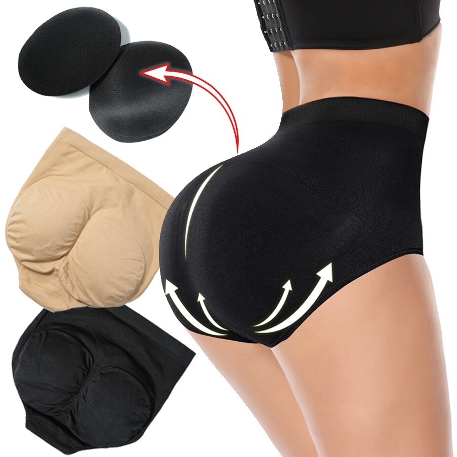 Women Fake Ass Butt Lifter Hip Enhancer Body Shaper Boyshorts Padded Underwear