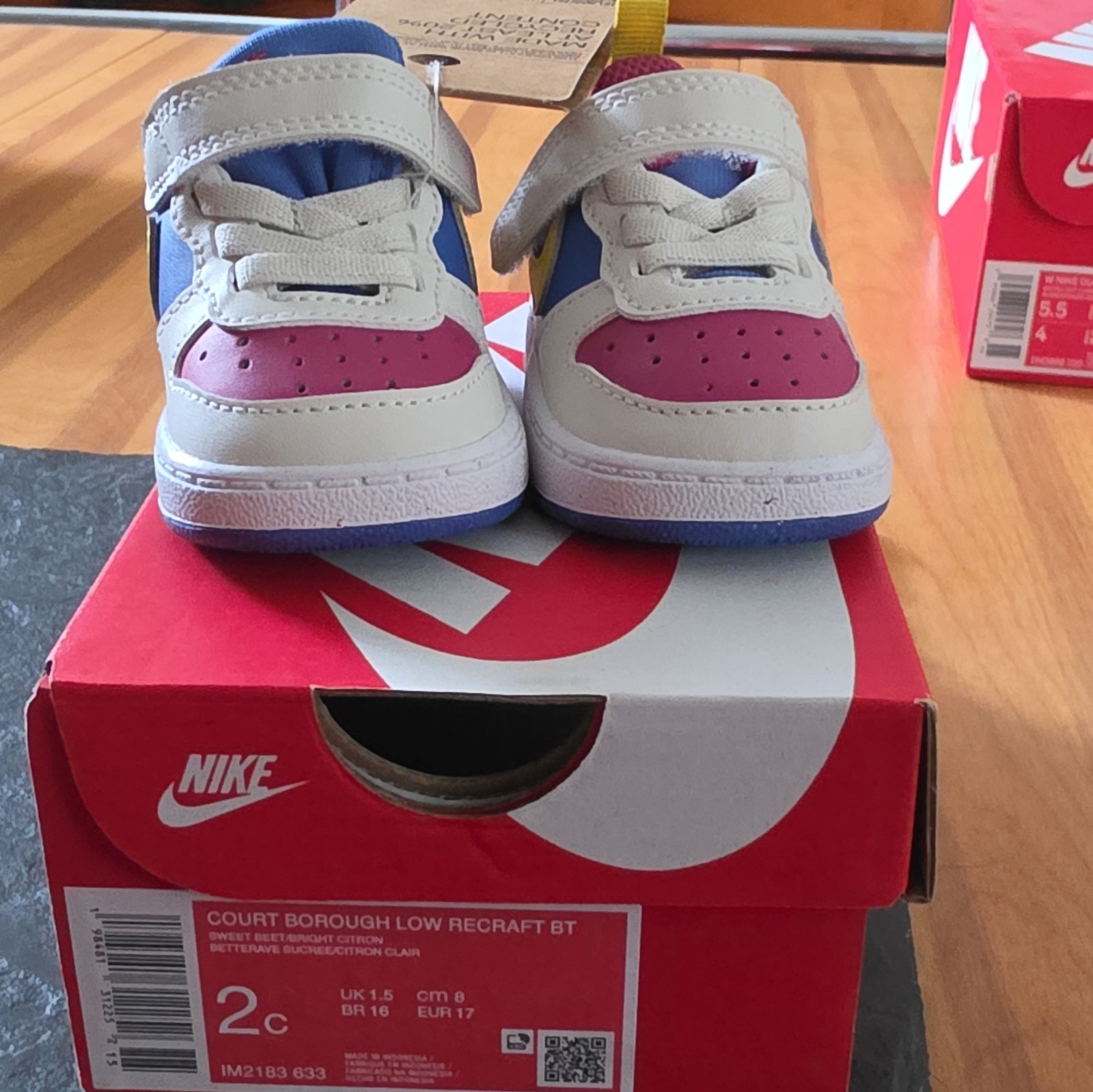 Nike Court Borough Low Recraft BT Toddler 2C Multicolor Hook & Loop IM2183-633