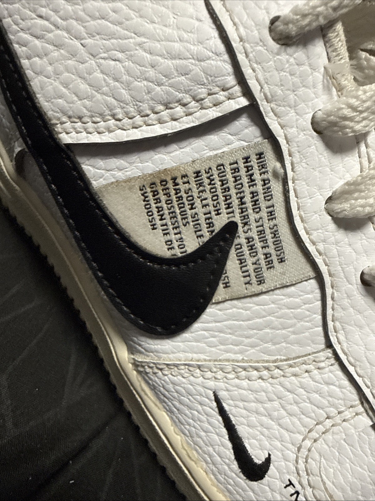 Nike Air Force 1′ 07′ Lv8 Utility White Black 315122-111 Size Men’s US Size 7