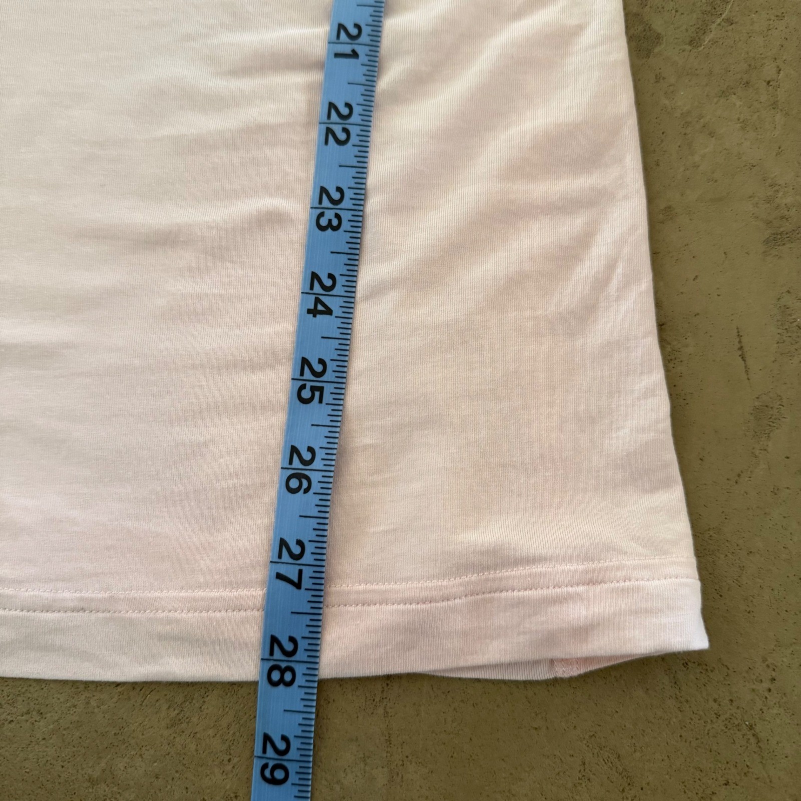 Lululemon Approx. S Light Pink Scoop Neck Slim Fit Athletic Tank Top Longline
