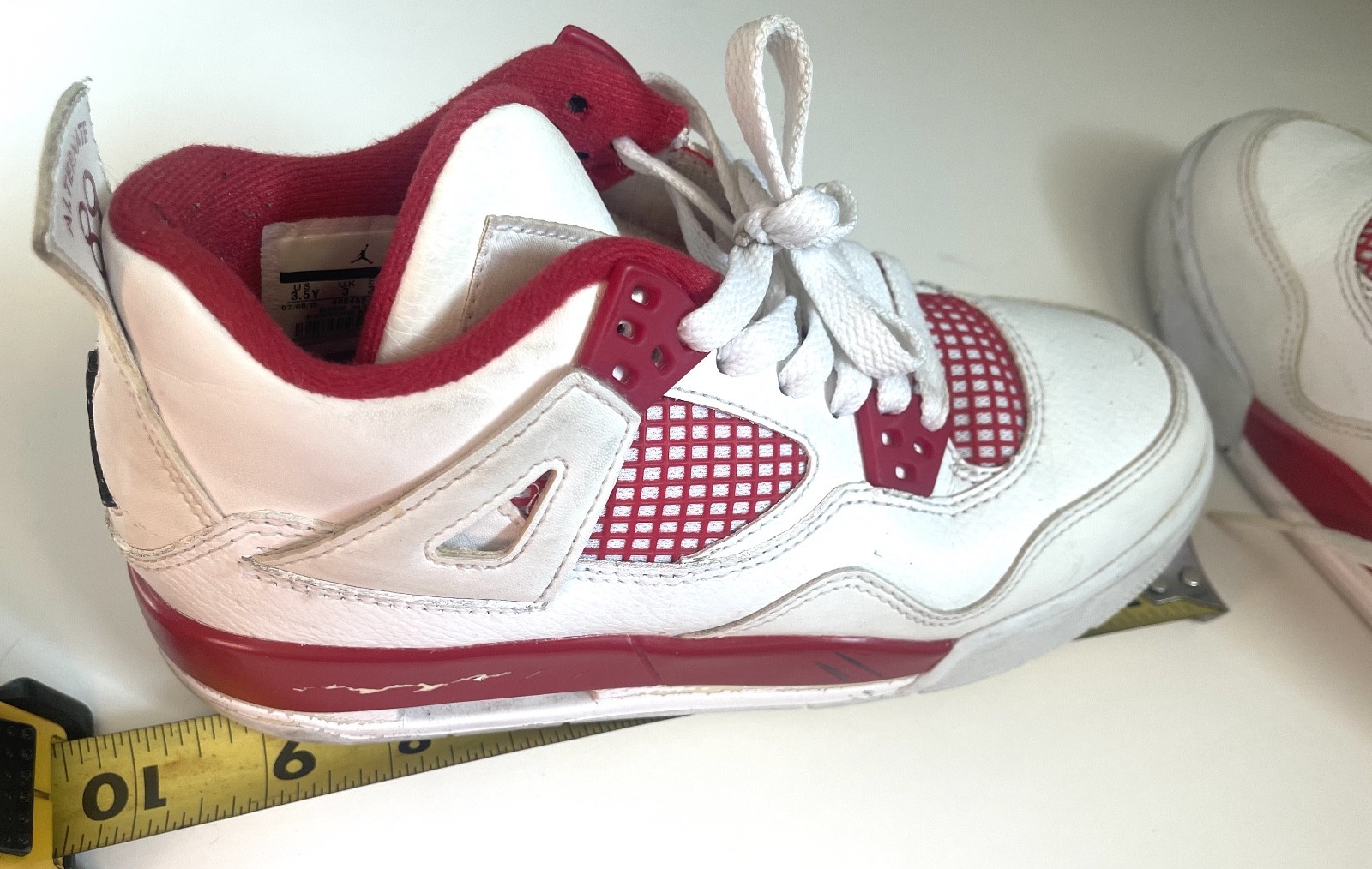 Air Jordan Retro 4 Alternate 89 US Size 3.5Y 2015 EU 35.5 – 22.5 cm 408452-106