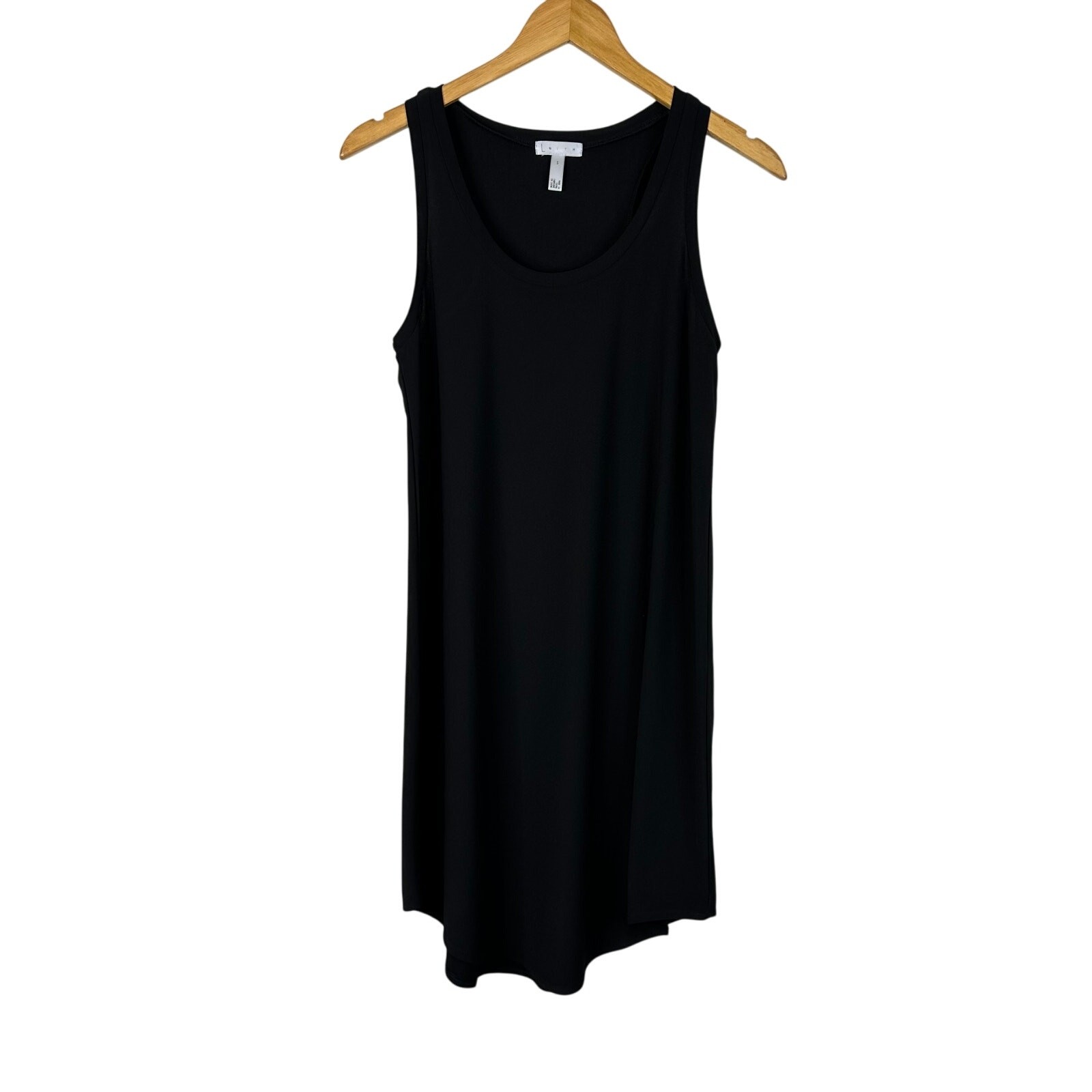 Leith Black Scoop Neck Tank Top Sheath Dress SIZE SMALL
