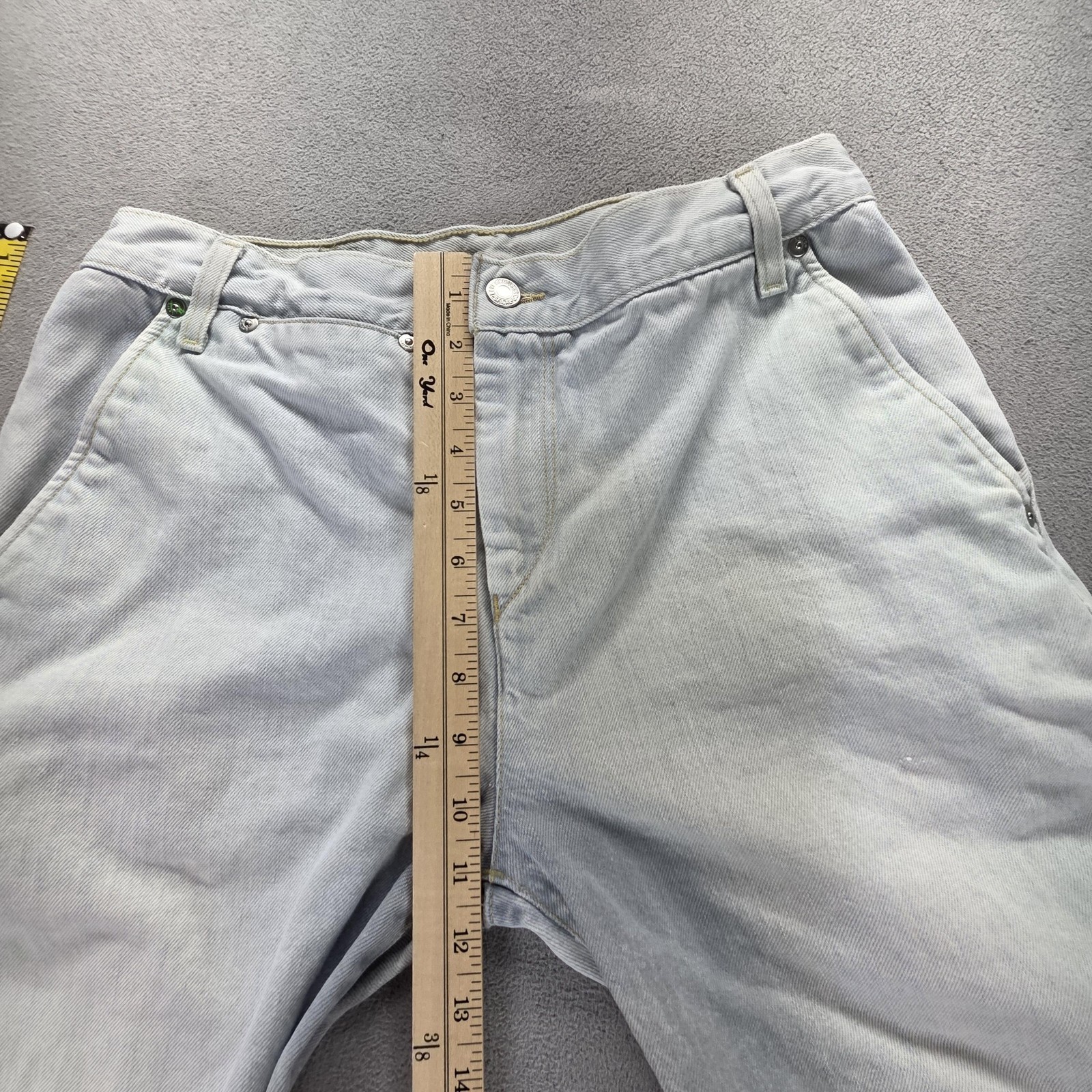 Vintage Levis Engineered Jeans Mens Blue Light Wash Twisted Zip Fly Fits 30×28