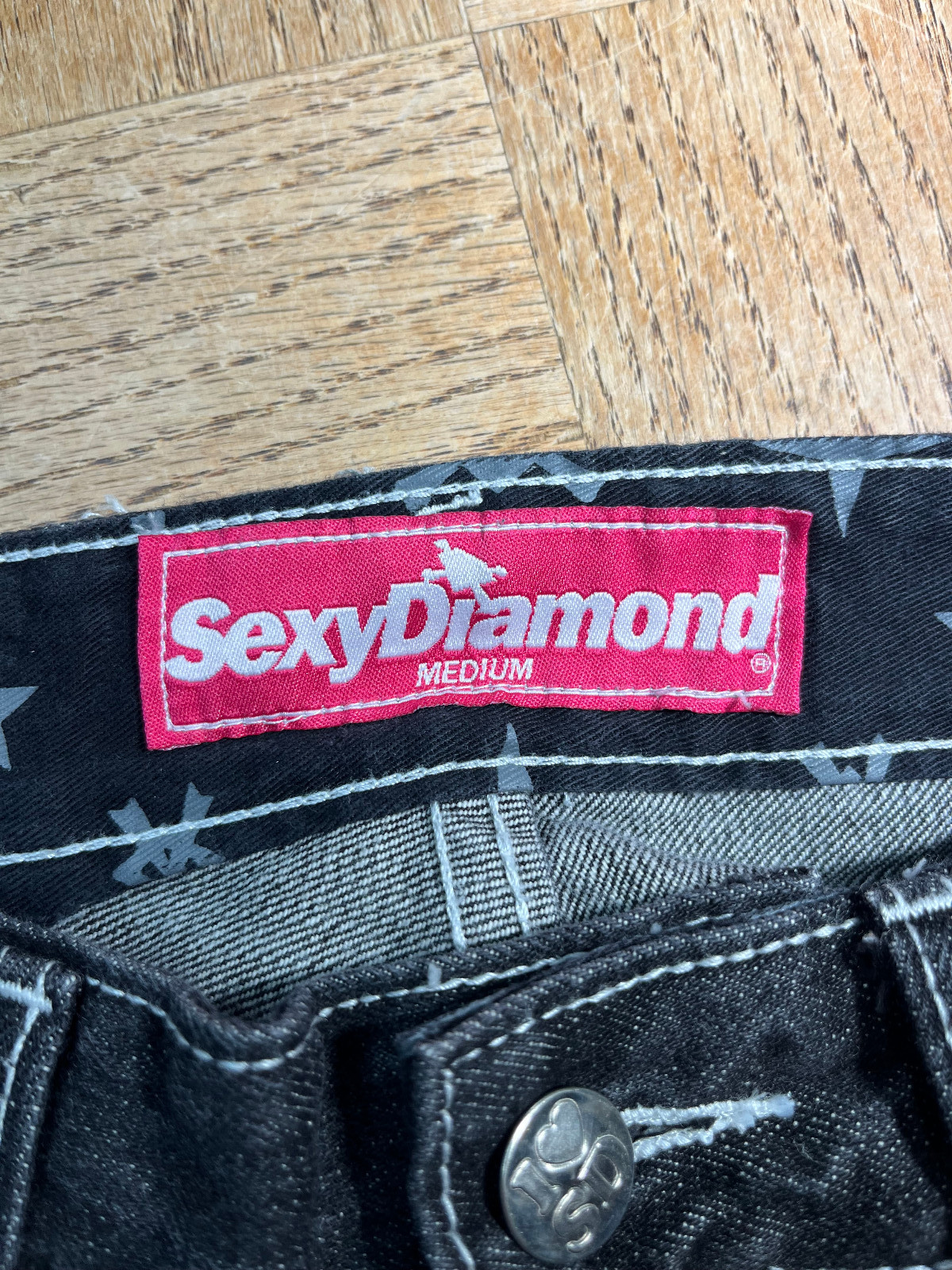 Sexy Diamond Selvedge Denim Vintage 30 x 32 Japanese Street Wear Patches