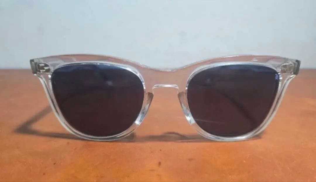 Oliver Peoples Clear Frame Sunglasses Blue Lens 51mm Used