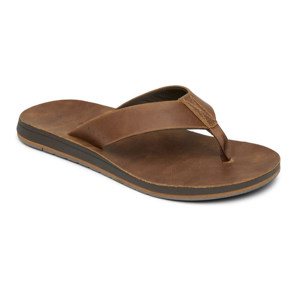 Reef Mens Ojai Classic Dark Brown Flip Flop Cushion Sandals Men’s Sizes **READ**
