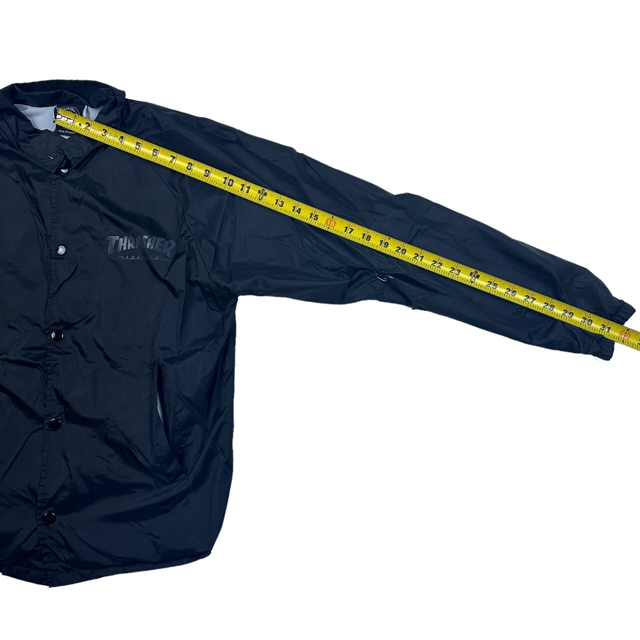 VTG Thrasher Skateboards “Skate and Destroy” Men’s Windbreaker Black • Small