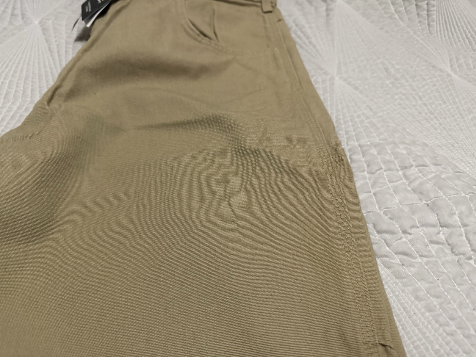 Carhartt FR Flame Resistant Canvas Cargo Workwear Pants Men 40 X 30 Tan Pockets