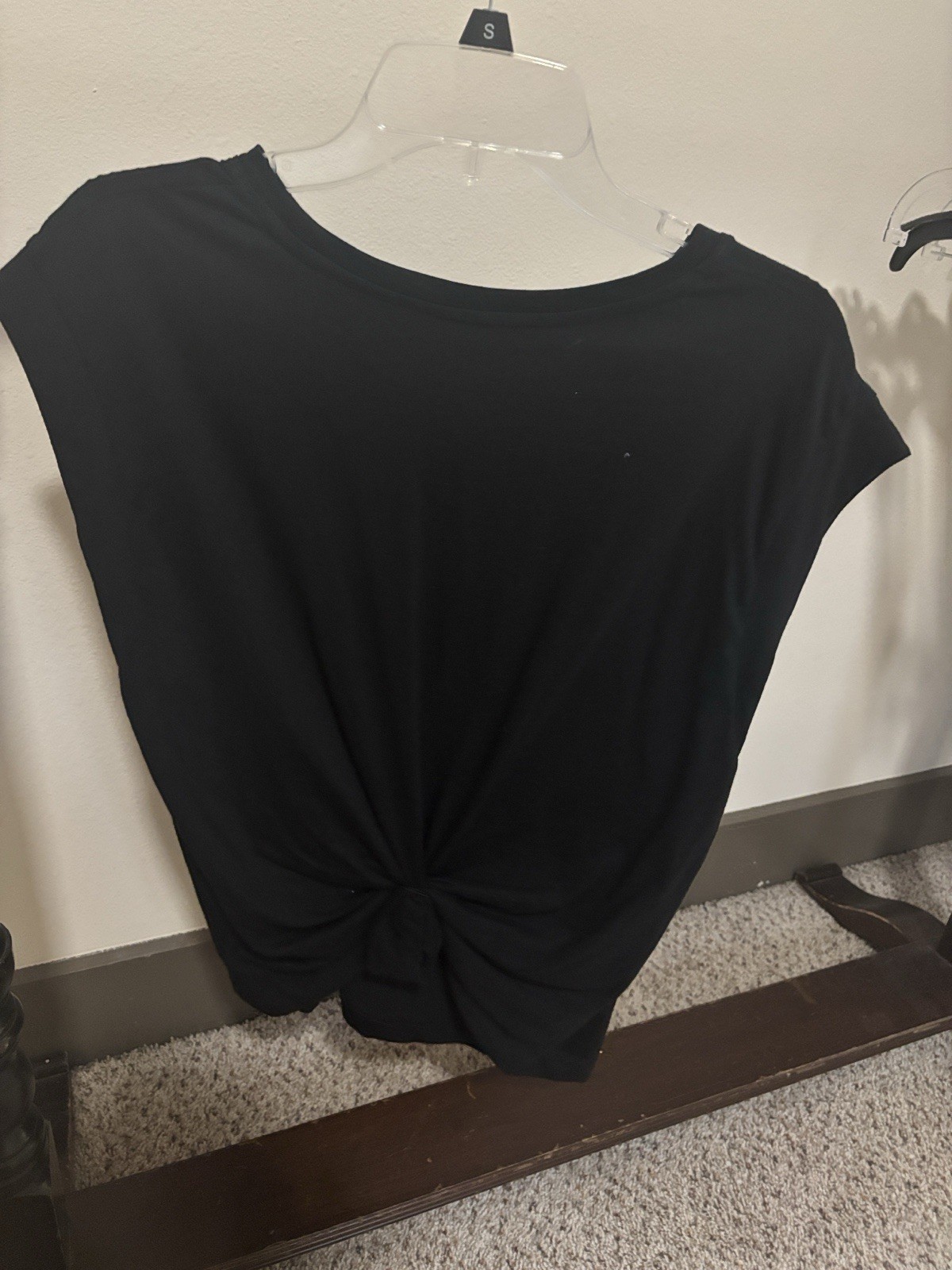 A New Day Black Cap Sleeve Tank Top