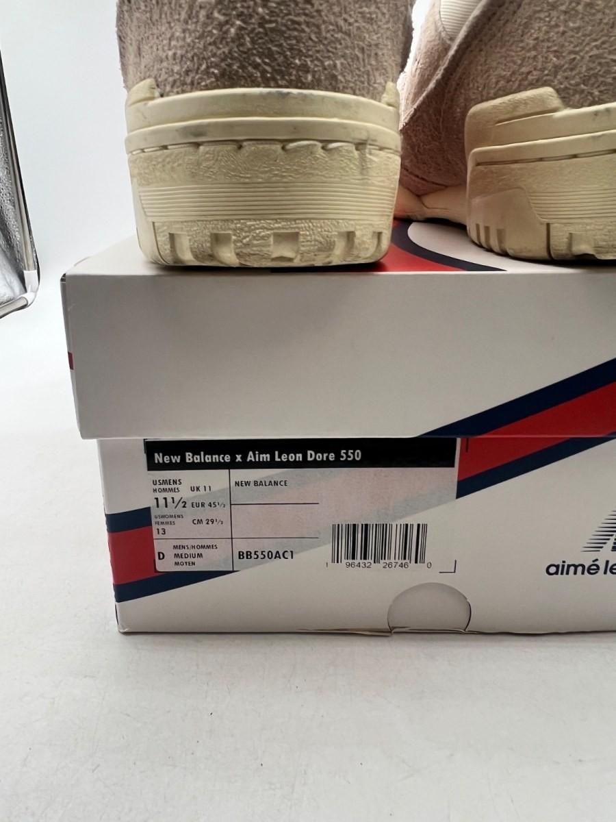 New Balance 550 Aime Leon Dore Grey Suede 11.5 (Lightly Worn Pre-Owned Size 11.5