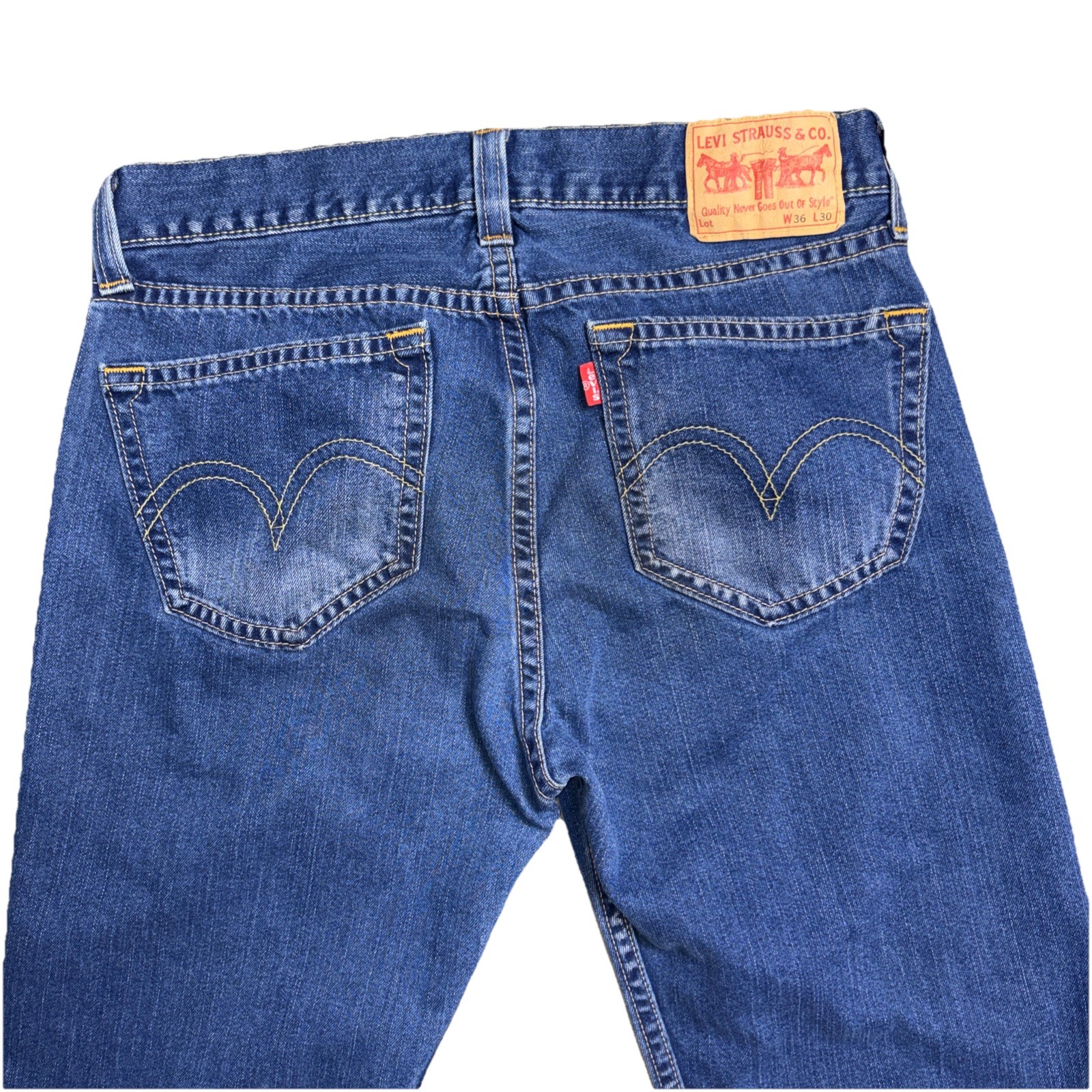 Vintage Levi’s Real Loose Fit Type 1 Jeans Mens Baggy Wide Dark Blue Y2K 36X29