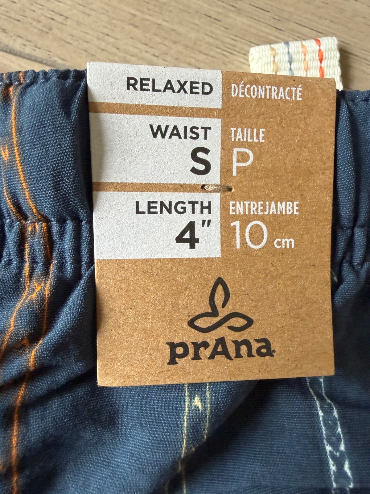 Prana Indio Heritage Short Men’s S 4″ inseam Stormy Night NWT $75