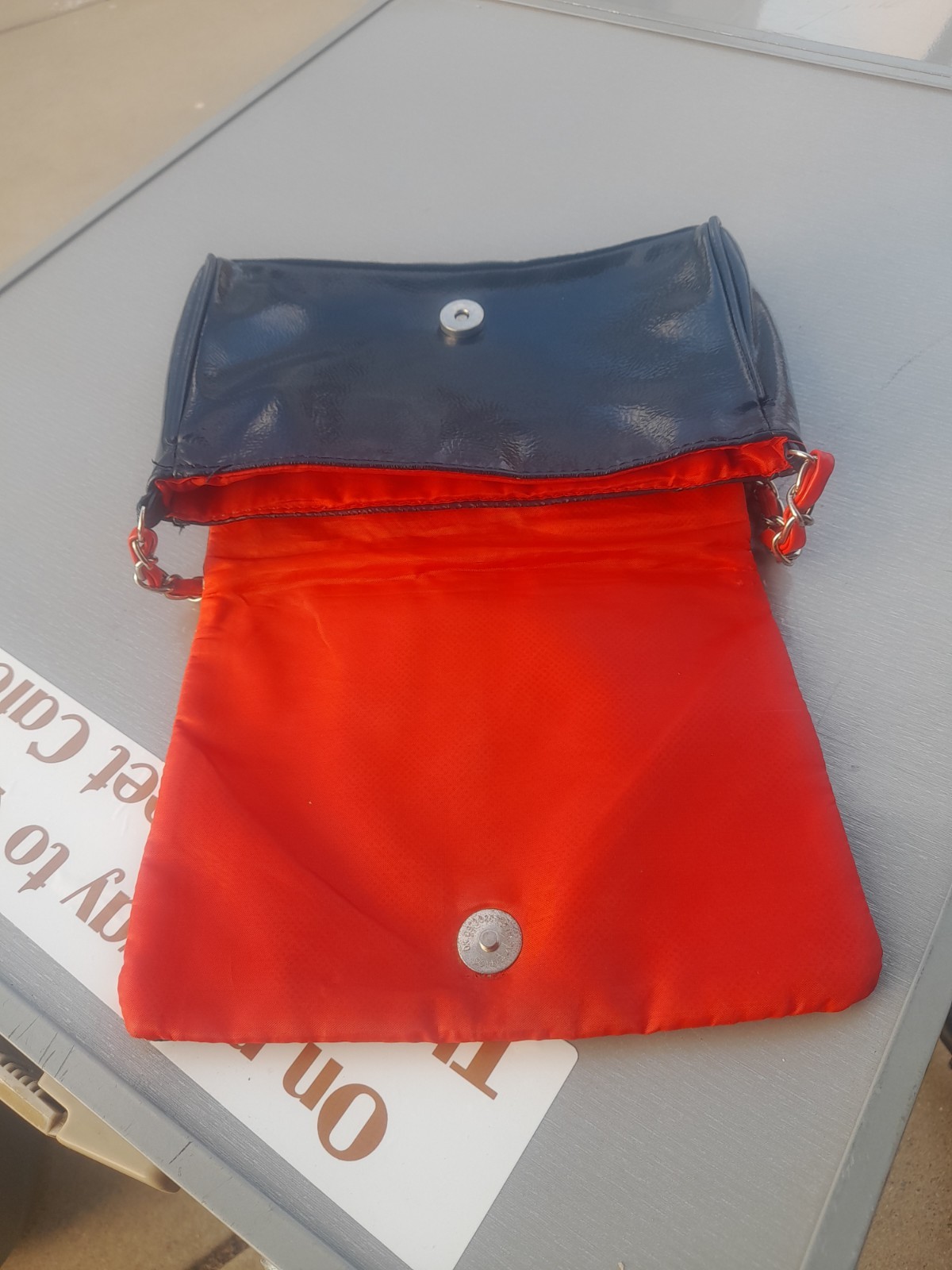 Faux Leather Union Jack Crossbody Bag With Woven Chain Strap