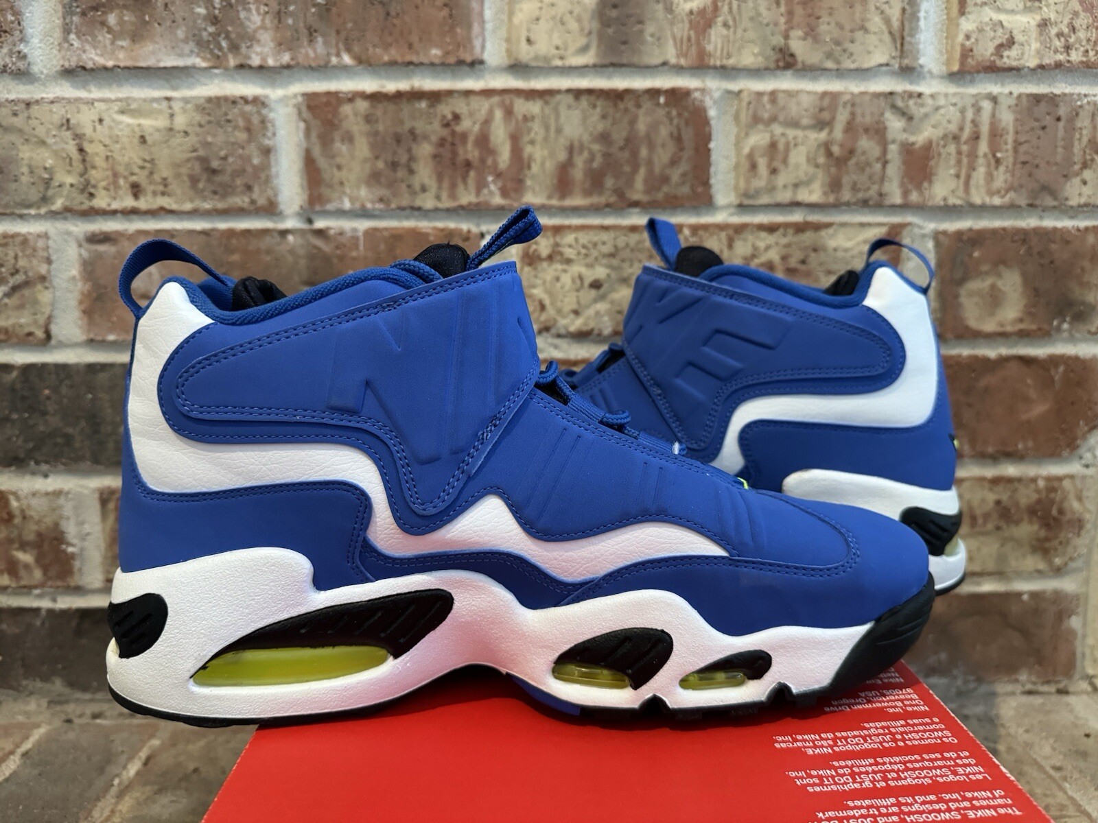 New 10.5 Nike Air Griffey Max 1 Varsity Royal Volt Sneakers 2021 DJ5161-400 Men