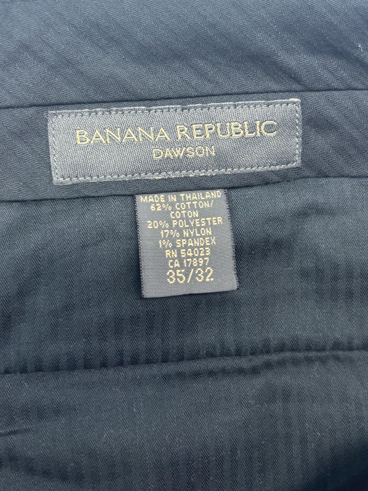 vtg Banana Republic Dawson 35×32 Heavy Flannel Cotton Pants Straight Charcoal