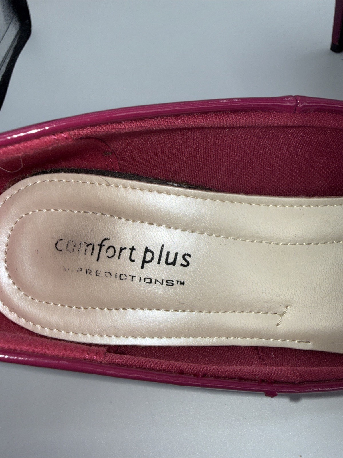 Comfort Plus by Predictions Karmen Women Pump Sz 8.5 Dress Hot Pink Patent Heel