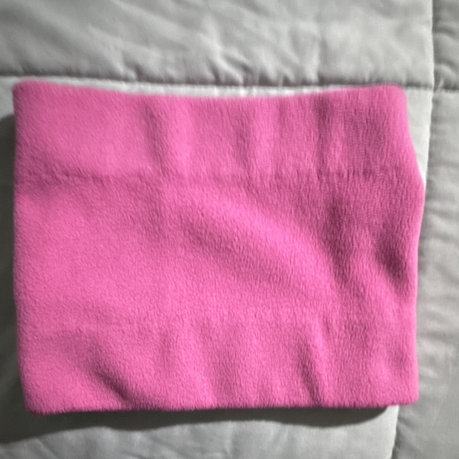 Lands’ End Pink Fleece Polyester Nanotex Scarf Wrap for Women Machine Washable