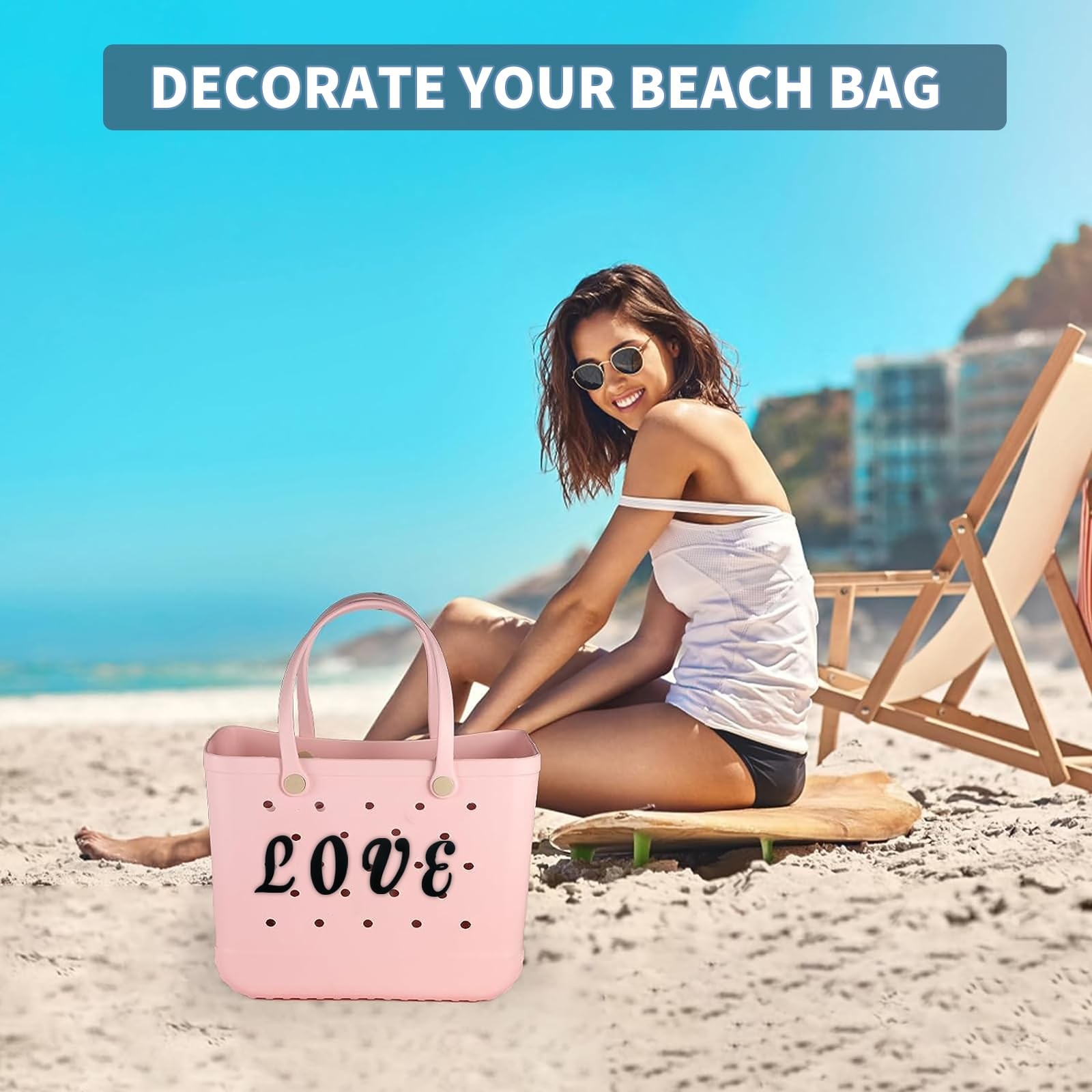 Accessories for Bogg Bag Handbag Beach Tote Personalized 3D Printed Decorative A
