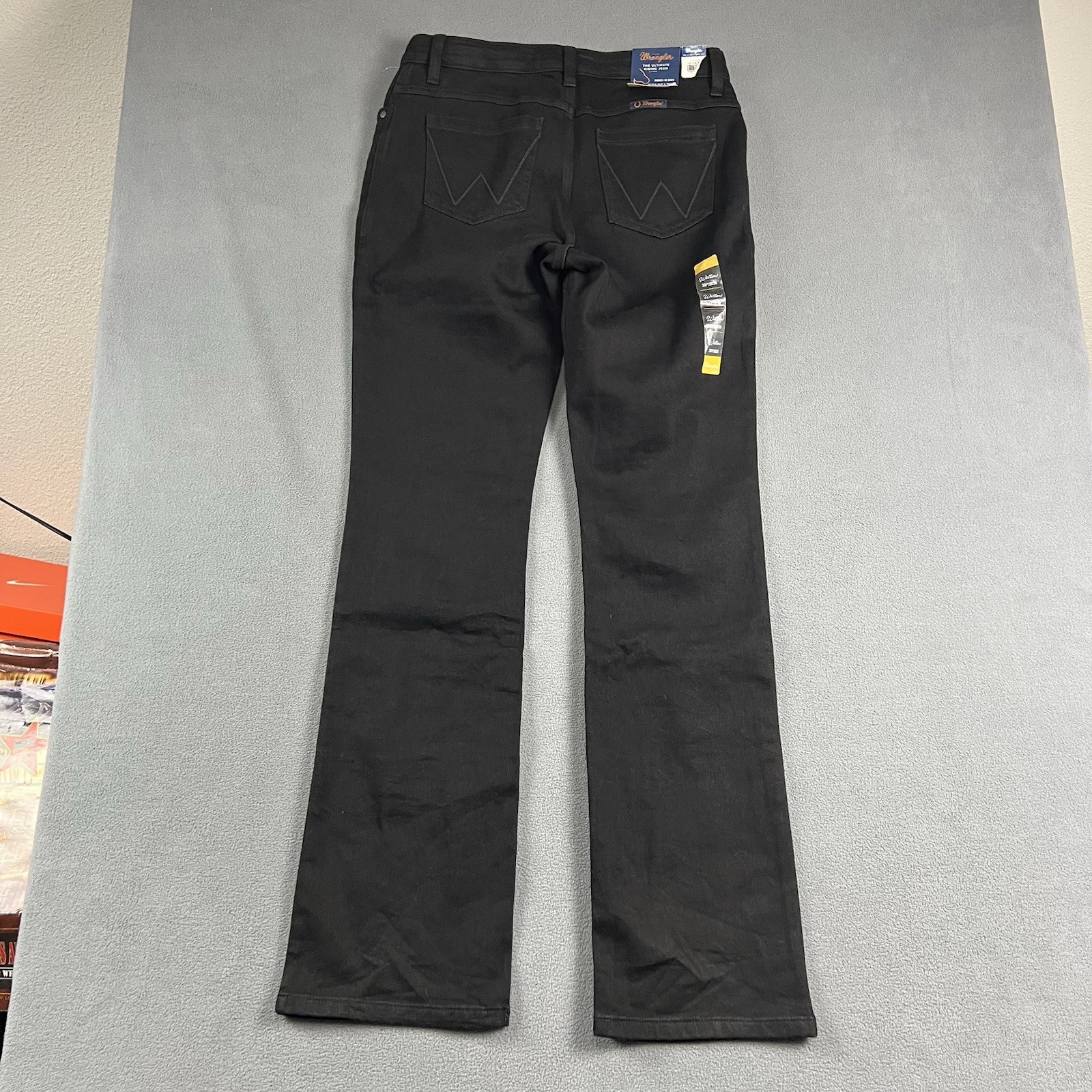 Wrangler Willow Jeans Womens 32X36 Black Willow Ultimate Riding Western Rodeo