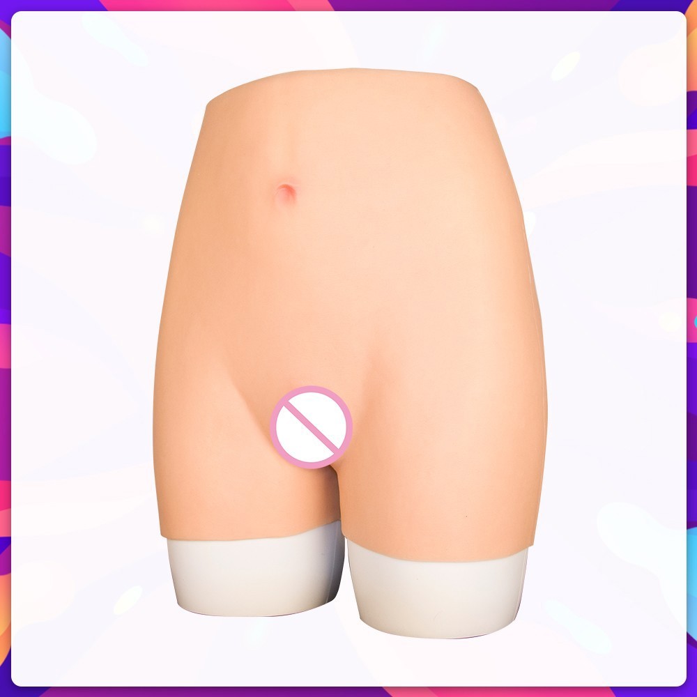 Silicone Fake Vagina Pants Hip Enhancer Transgender Panties For Crossdresser