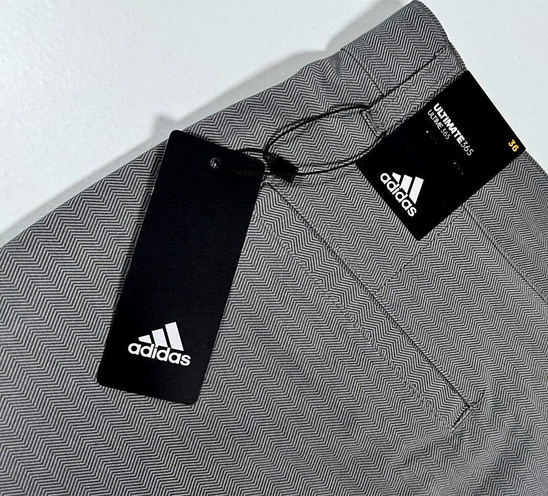 NWT Adidas Ultimate 365 Stretch Golf Shorts 34 36 38 40 Grey 10″ Woven X2